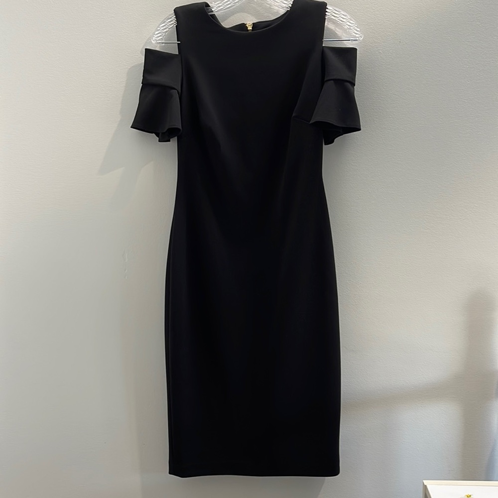 Black Calvin Klein mid length dress
